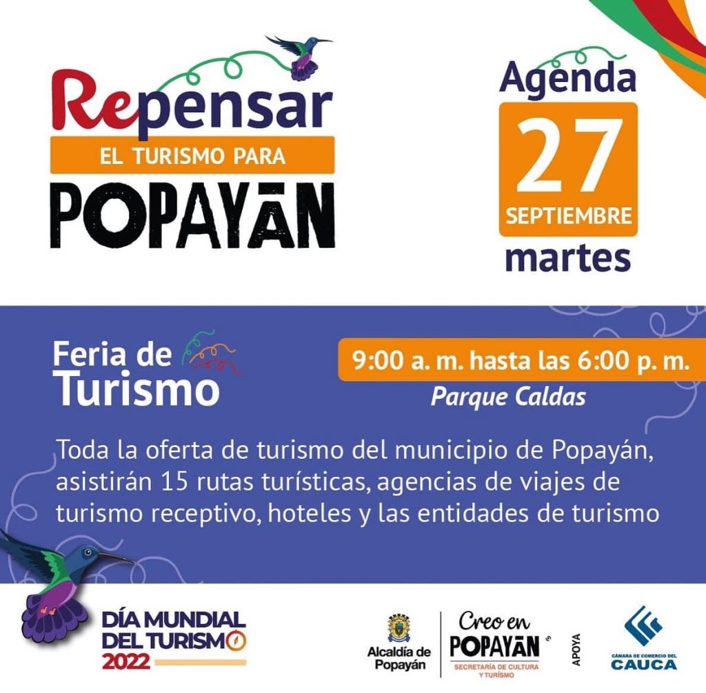 Día internacional de turismo, Turismo en Popayán