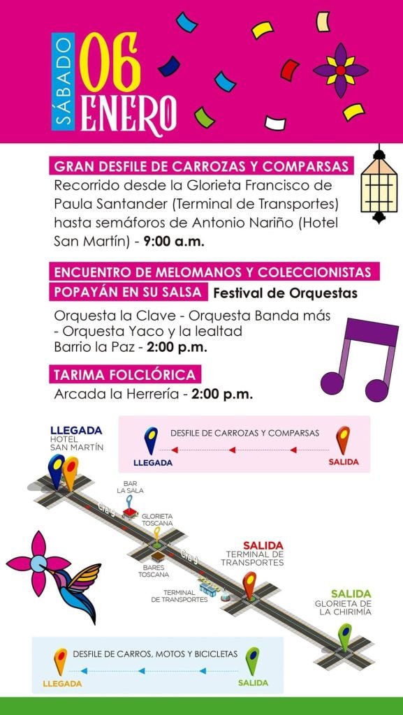 Fiestas de Pubenza 2024, Popayán
